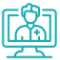 Online professional video call icon
