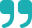 Turquoise quotation marks on dark blue background
